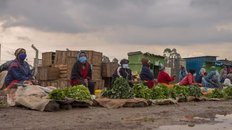 World Bank Photo Social distancing in the market Kenya