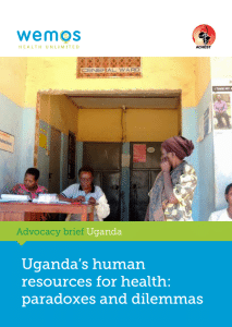 Cover of the country report Uganda - Uganda's human resources for health: paradoxes and dilemmas